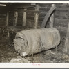 Remains of wood heater used in former lumber camp at Craigville, Minnesota
