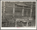 Remains of blacksmith's forge. Abandoned lumber camp, Craigville, Minnesota