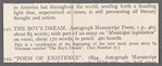 Holograph memoranda and notes, unsigned and undated, written on 27 scraps of paper