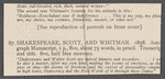 Holograph notes for lectures and poems; 12 notes written on 14 pieces paper, unsigned, undated