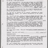 Photocopied stage manager's script, annotated with cues