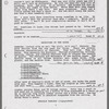 Photocopied stage manager's script, annotated with cues