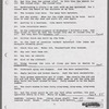 Photocopied stage manager's script, annotated with cues