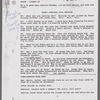 Photocopied stage manager's script, annotated with cues