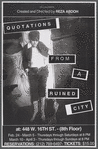 Quotations From a Ruined City