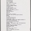 Prop list (four successive drafts)
