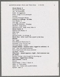 Prop list (four successive drafts)