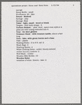 Prop list (four successive drafts)
