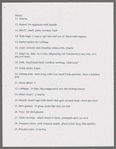 Prop list (four successive drafts)