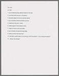 Prop list (four successive drafts)