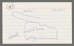 Index cards listing production props