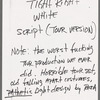 Script (Tour version)