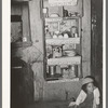 Kitchen cupboard. Mexican house, San Antonio, Texas