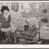 Mexican girl in kitchen. San Antonio, Texas