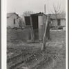 Gardens planted close to privies. Mexican section, San Antonio, Texas. Possible source of typhoid