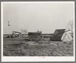 Camp of Mexican laborers working in and around El Indio, Texas. El Indio is a real estate development, rural and urban