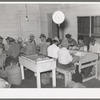 Mexican pecan shellers at work in small non-union plant. San Antonio, Texas