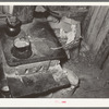 Stove in Mexican house. San Antonio, Texas