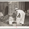 Moving vegetables into wholesale house market. San Antonio, Texas