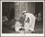 Moving vegetables into wholesale house market. San Antonio, Texas