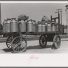 Milk which has arrived by train, Caldwell, Idaho