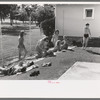 Sun bathers at the swimming pool, Caldwell, Idaho
