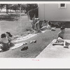 Sun bathers at the swimming pool, Caldwell, Idaho