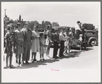 Watching the parade on the Fourth of July at Vale, Oregon