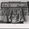 Sign and decoration on the Fourth of July, Vale, Oregon