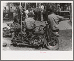 Motorcycle racers, Fourth of July, Vale, Oregon