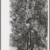 Boy on float in Fourth of July parade, Vale, Oregon