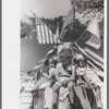 Children on float in Fourth of July parade, Vale, Oregon