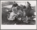 Kids at picnic, Fourth of July, Vale, Oregon