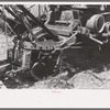 Detail of construction of front wheel of combine, Walla Walla County, Washington