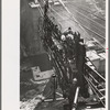Looking from main tower from which serial tram and supply buckets are operated, Shasta Dam, Shasta County, California