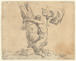 Satyr Being Whipped by an Angel