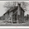 Cabin of Negroes living near Jefferson, Texas. This family owned about thirty acres but were not farming it, doing day labor for a living