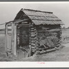 Log shed and privy near Jefferson, Texas