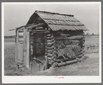Log shed and privy near Jefferson, Texas