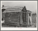 Log shed and privy near Jefferson, Texas