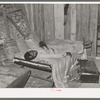 Negro migratory berry picker living in a corncrib near Hammond, Louisiana