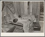 Negro migratory berry picker living in a corncrib near Hammond, Louisiana