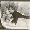 Mae West and unidentified actor (in bed) in the stage production Diamond Lil