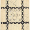 Maquette for a binding for Oscar Wilde's Ballade de la geôle de Reading