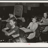 Children in rural school. San Augustine County, Texas. Girl in center has hookworm
