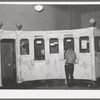 Scene in bank. San Augustine, Texas