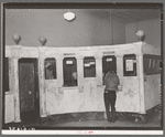 Scene in bank. San Augustine, Texas