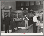 Scene in bank. San Augustine, Texas
