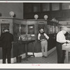 Scene in bank. San Augustine, Texas