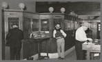Scene in bank. San Augustine, Texas